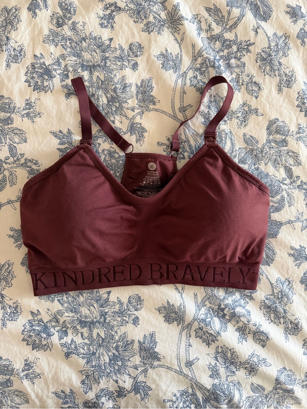 Kindred Bravely Burgundy Maternity/Nursing Bralette
